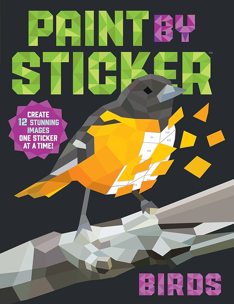 Paint By Stickers: Birds
