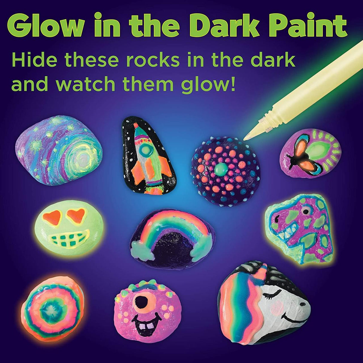 Glow in the Dark Rock Painting Kit