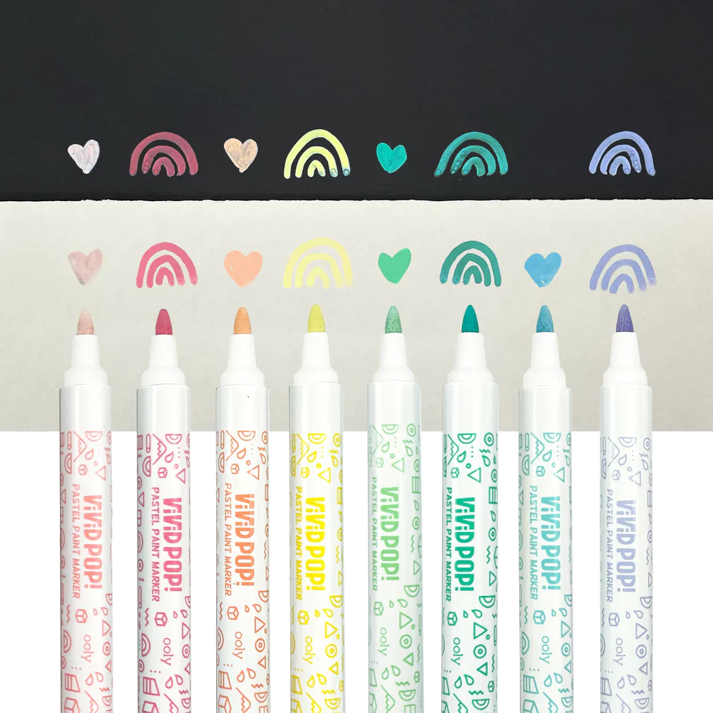 Vivid Pop! Paint Markers Pastel Colors