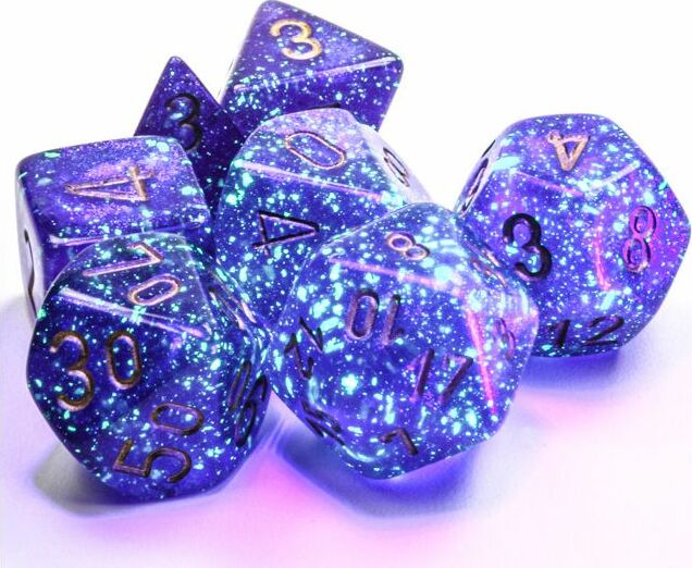 7-Set Cube Borealis Luminary Royal Purple with Gold
