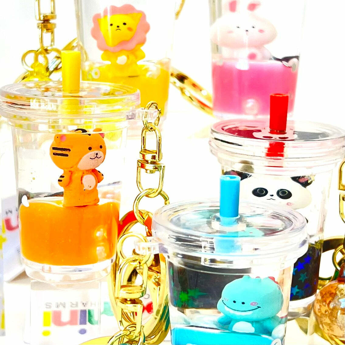 Zoo Animal Boba Floaty Key Charm
