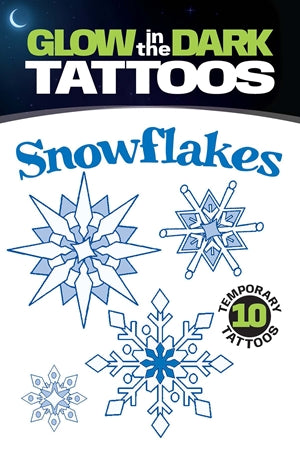Glow in the Dark Tattoos: Snowflakes