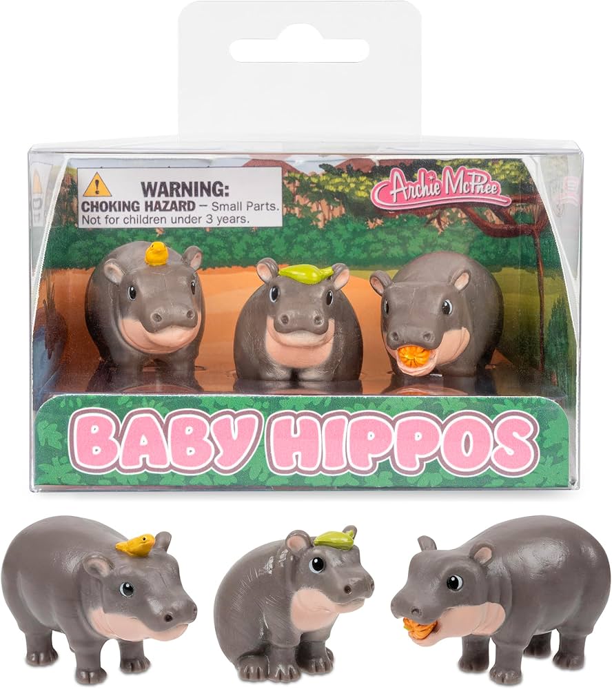 Baby Hippos - Set of 3