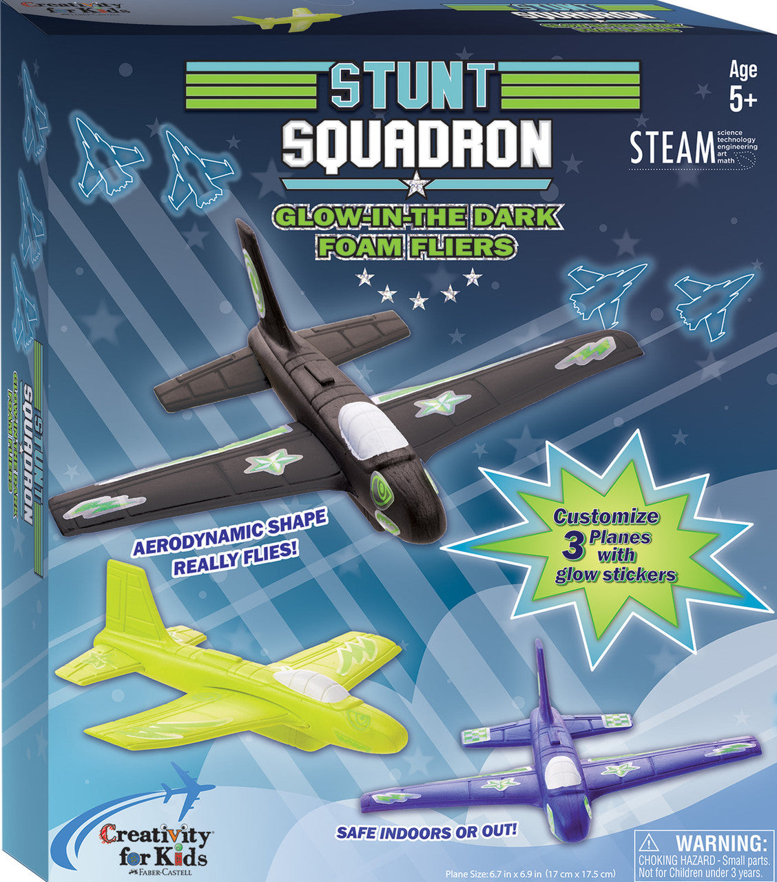 Stunt Squadron Glow-in-the-Dark Foam Fliers