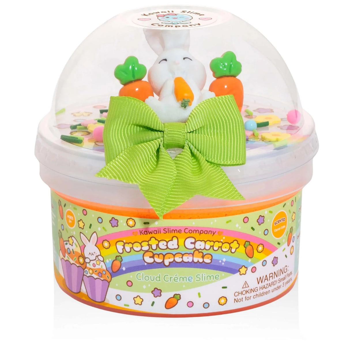 Kawaii Slime: Frosted Carrot Cupcake Cloud Creme Slime