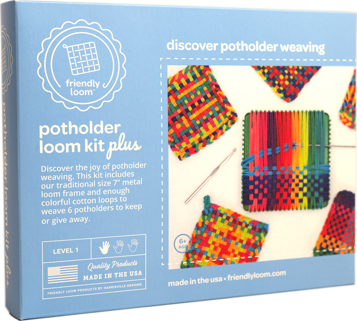 Friendly Loom - Potholder DELUXE Loom (Traditional Size)