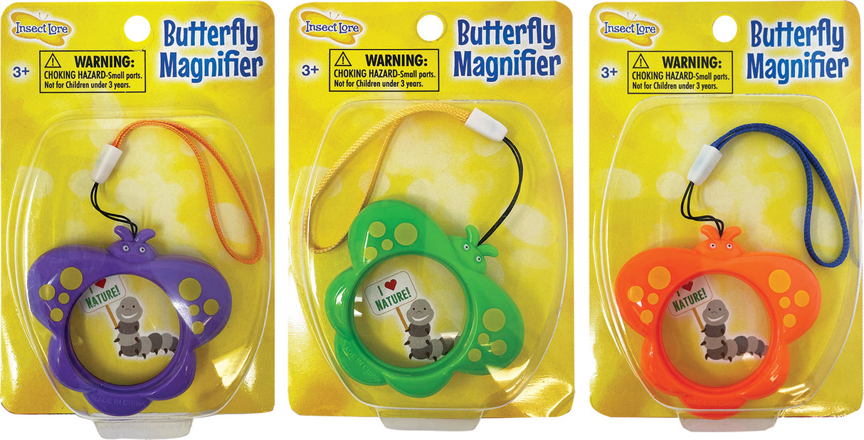 Butterfly Mini Magnifiers- 3 different colors