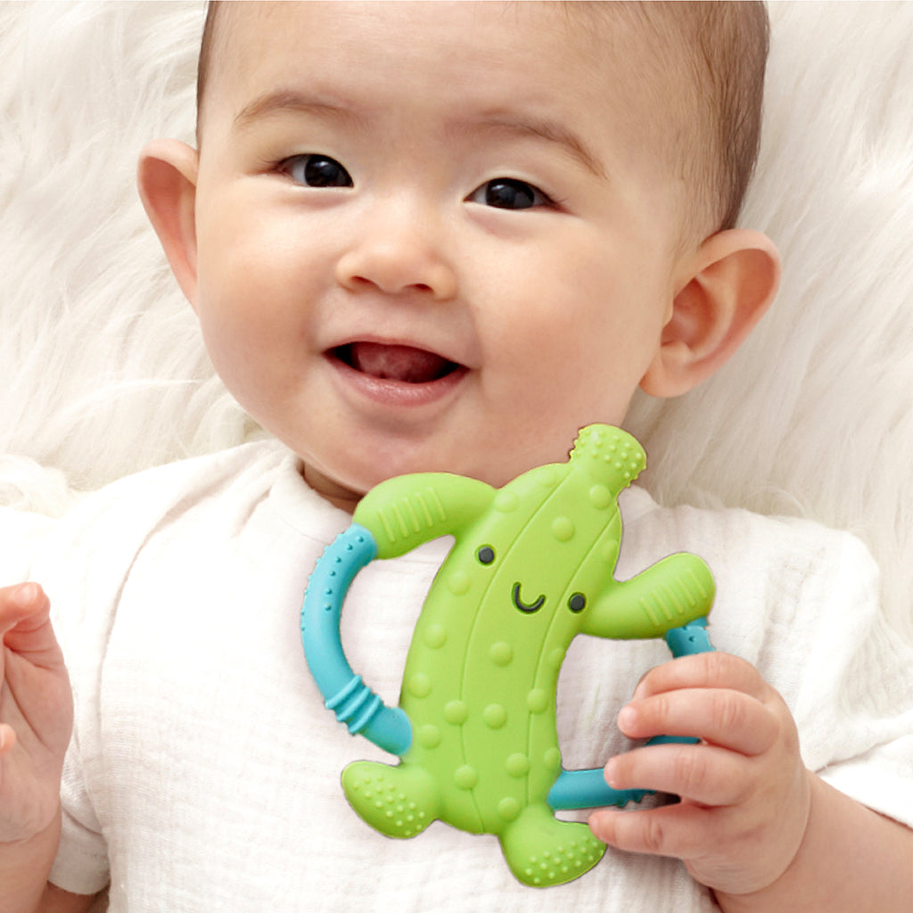 Chew Crew™ - Easy-hold Silicone Teether (Parker the Pickle)