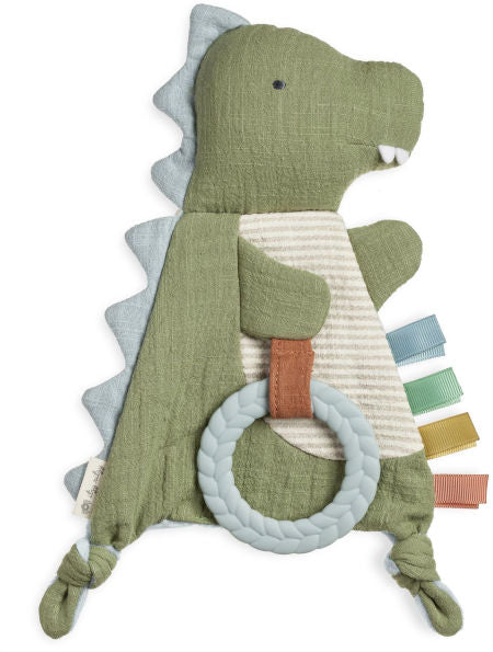 Bitzy Crinkle Sensory Toy Teether: Dino