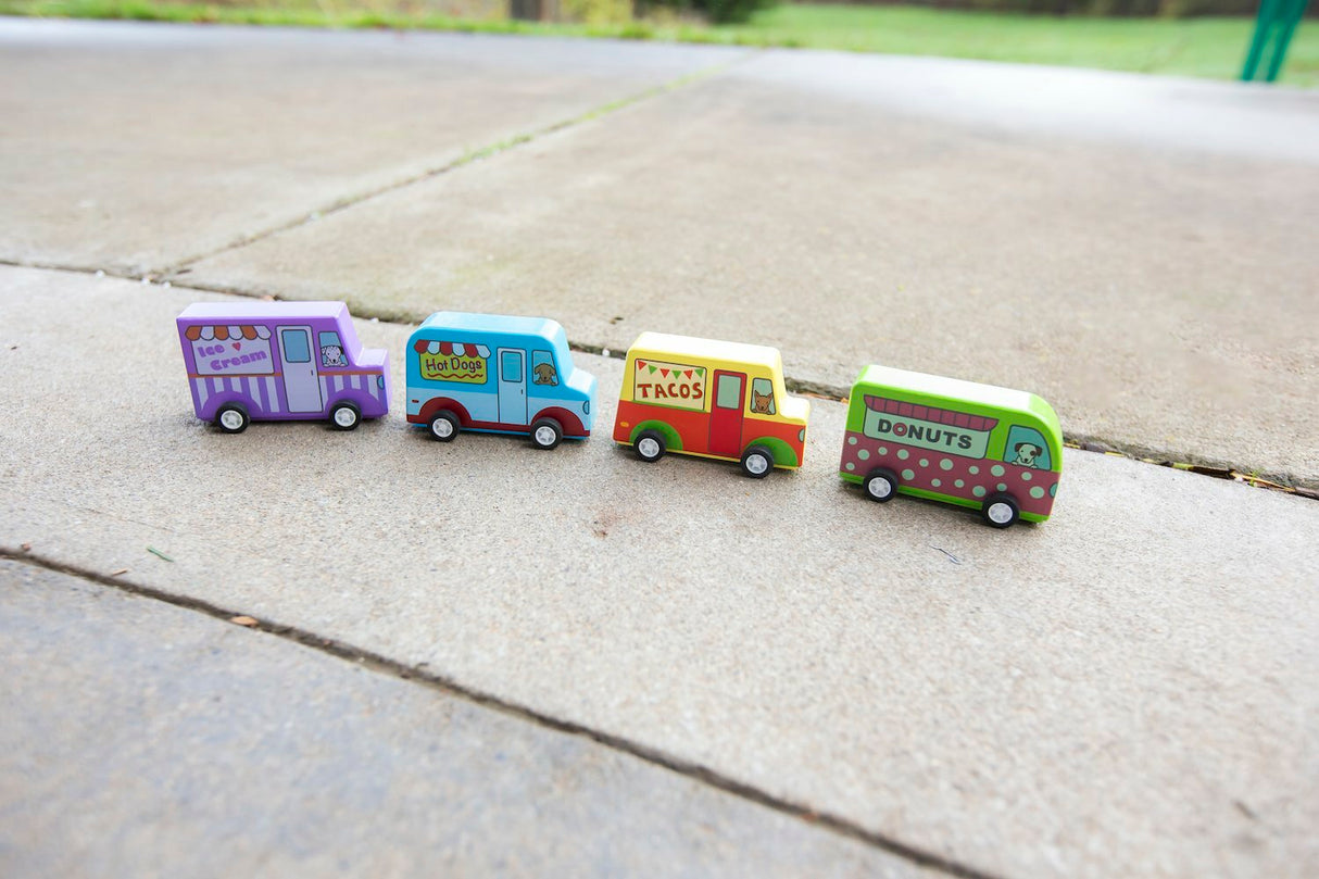 Pull Back Vehicles - Food Trucks (assorted)