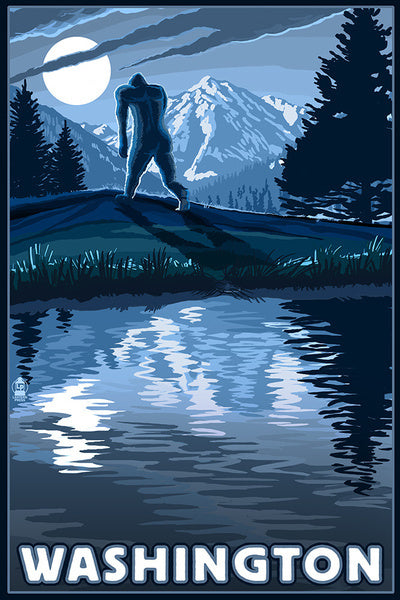 LP Magnets: WA Bigfoot/Mountain