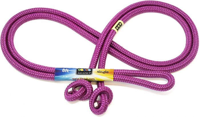 8' Rainbow Jump Rope: Raspberry