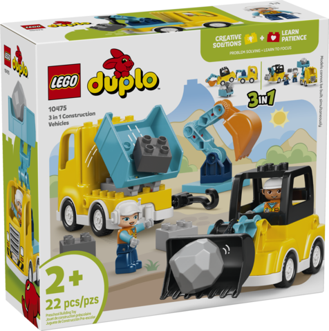Duplo: 3 in 1 Construction Vehicles