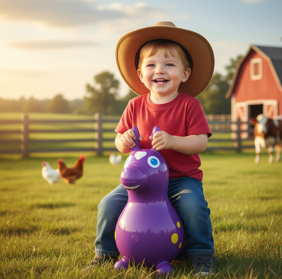 Rody Inflatable Bounce Horse (Purple)