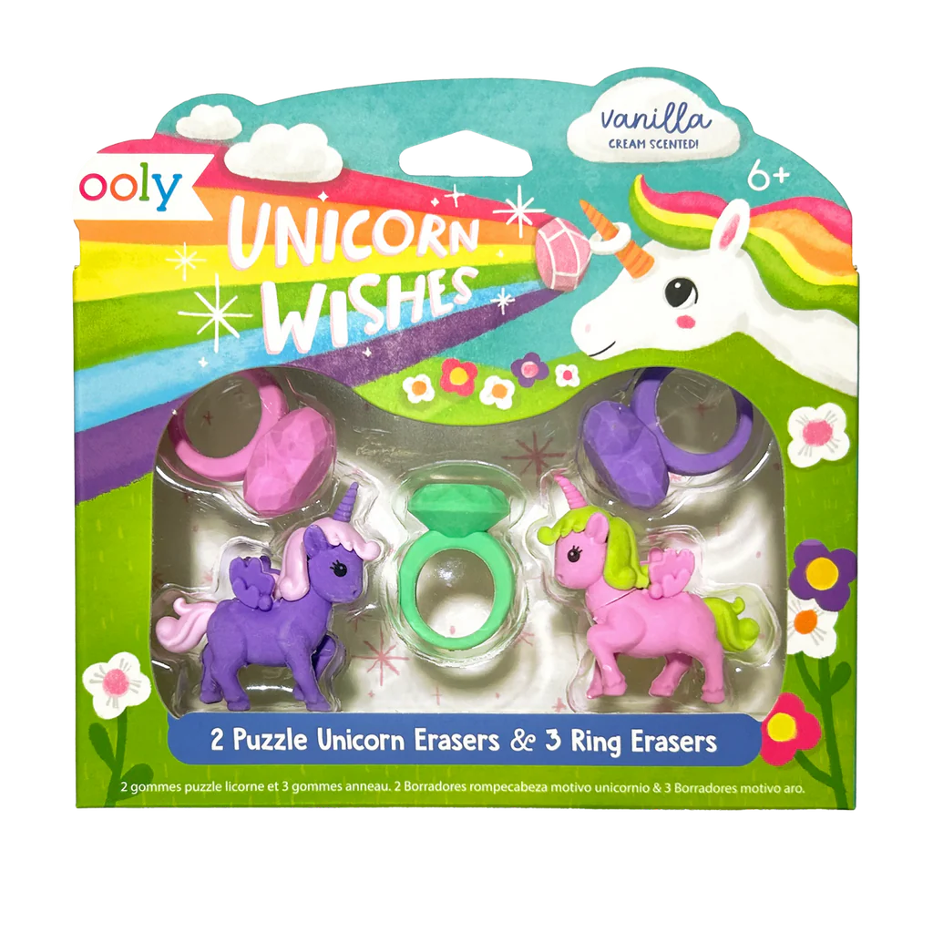 Unicorn Wishes Puzzle Erasers