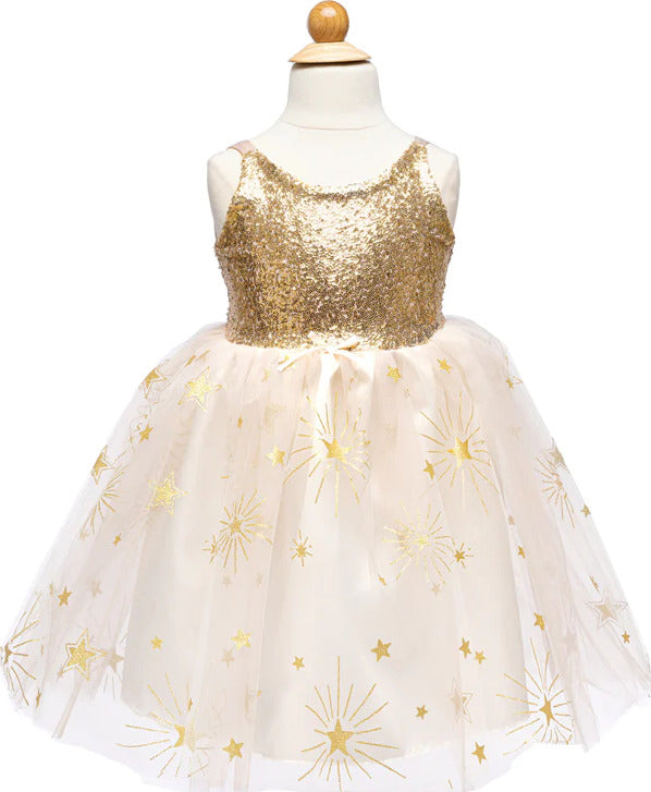 Party Dress: Golden Glam , Size 7-8-