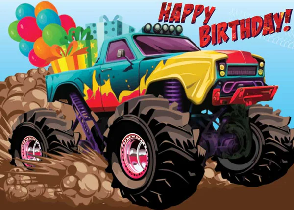 Monster Truck Foil Card