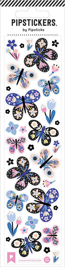 Stickers - Floral Flight (2x8)