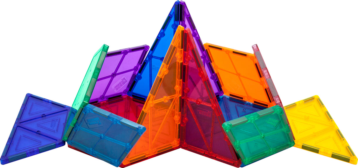 PicassoTiles 16 Piece Geometry Magnetic Building Block Set