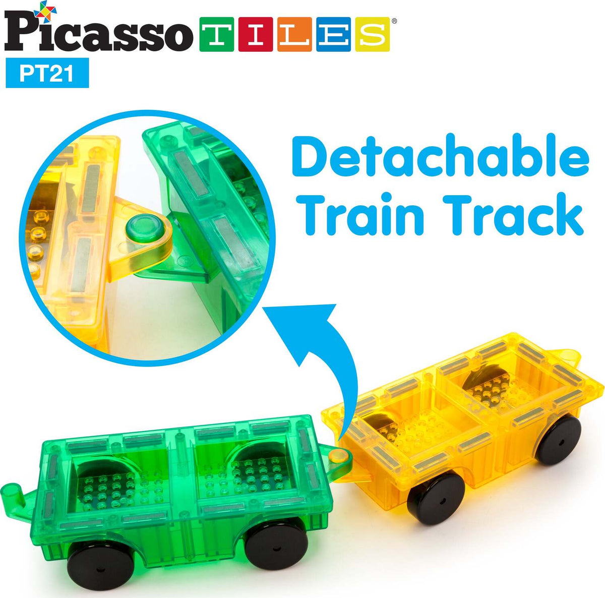 PicassoTiles Car Truck 2pc Set