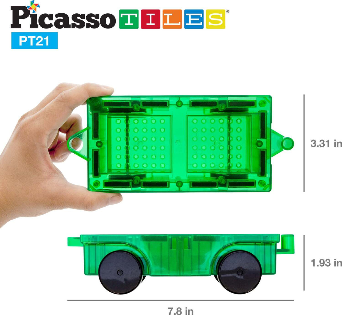 PicassoTiles Car Truck 2pc Set