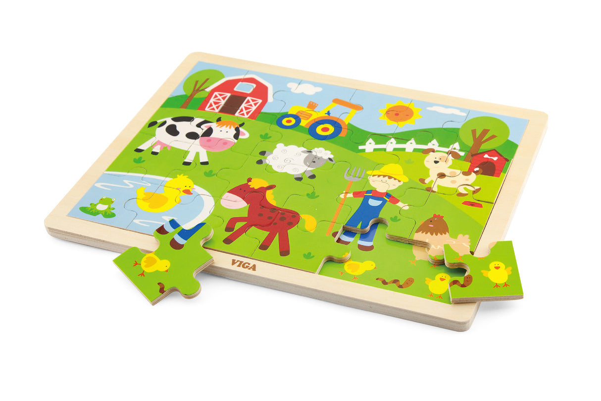 Wood Puzzle: Farm 24pc