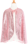 Precious Pink Sequins Cape, Size 5-6