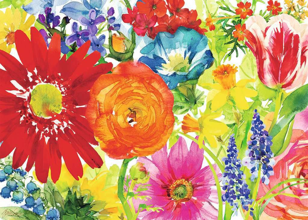 Abundant Blooms (1000 Piece Puzzle)