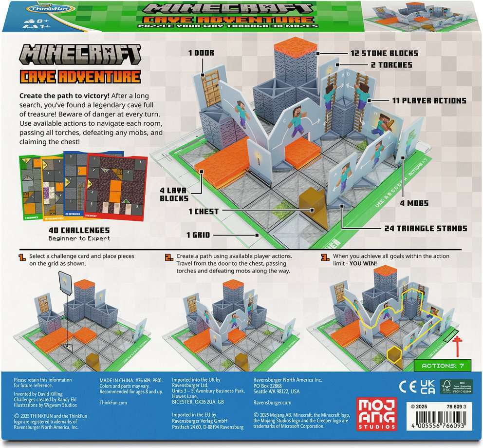 Minecraft Cave Adventure Puzzle (Logic game)
