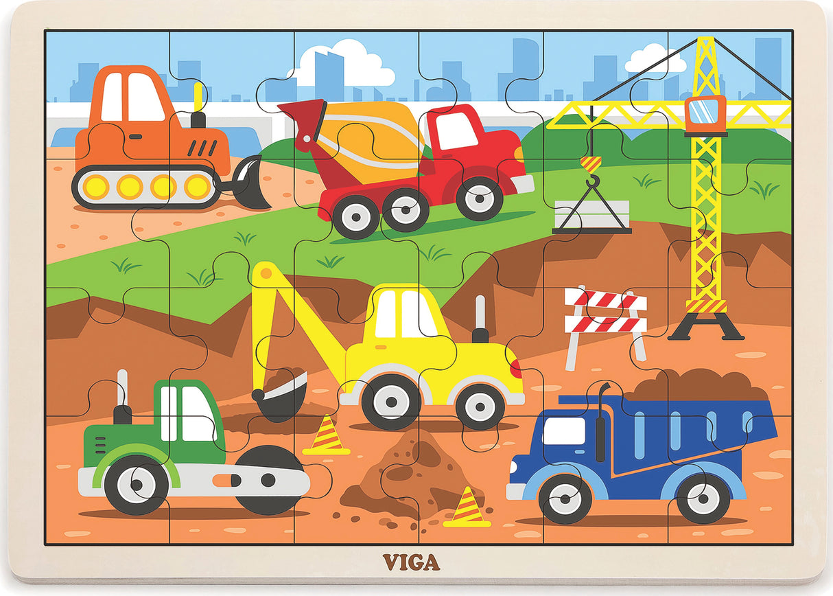 Classic Puzzles- Construction Vehicles