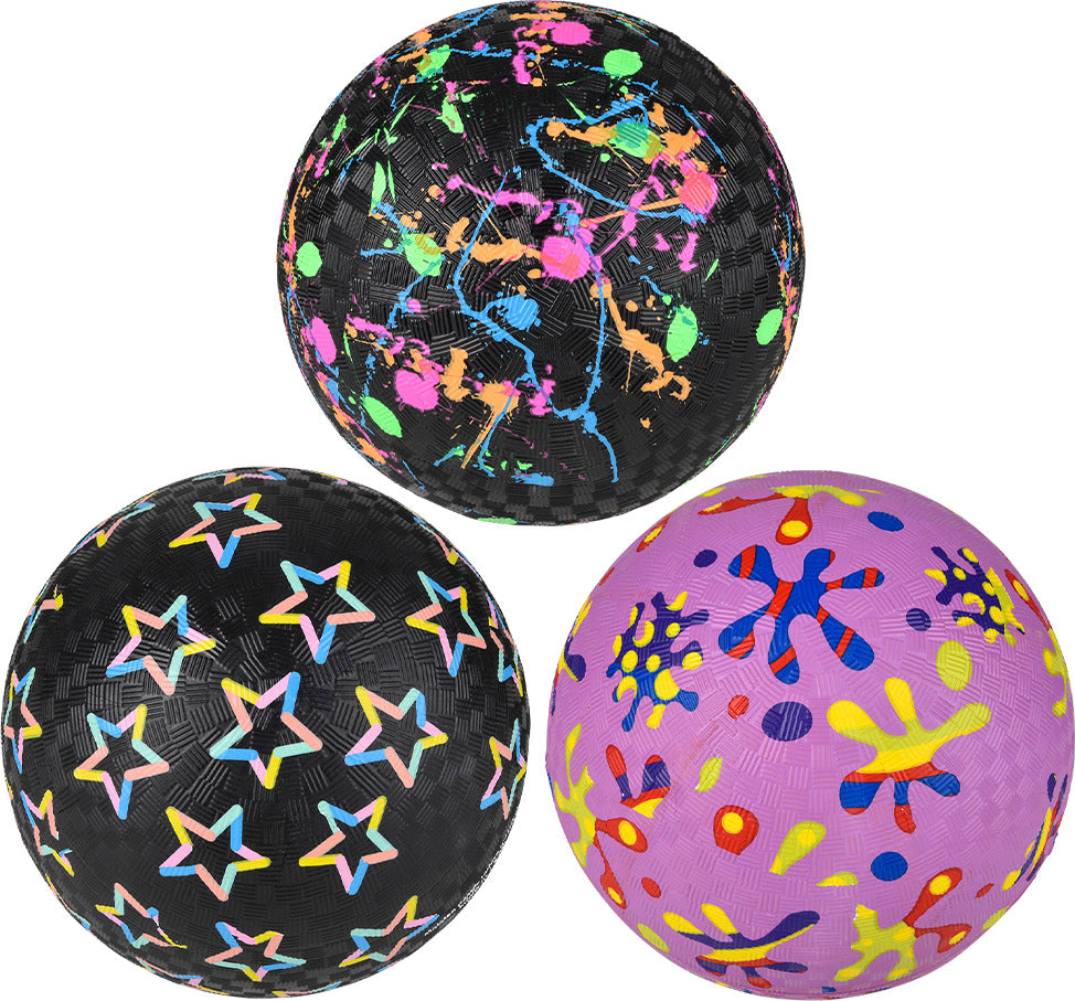 Neon Printed Playground Ball 3 Asst. 7" 48/32