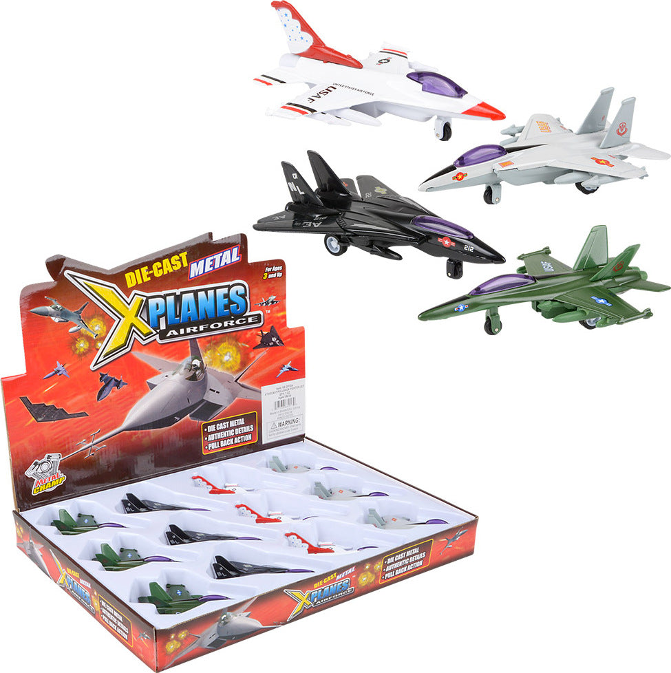 4" Die-cast Pullback Fighter Jet