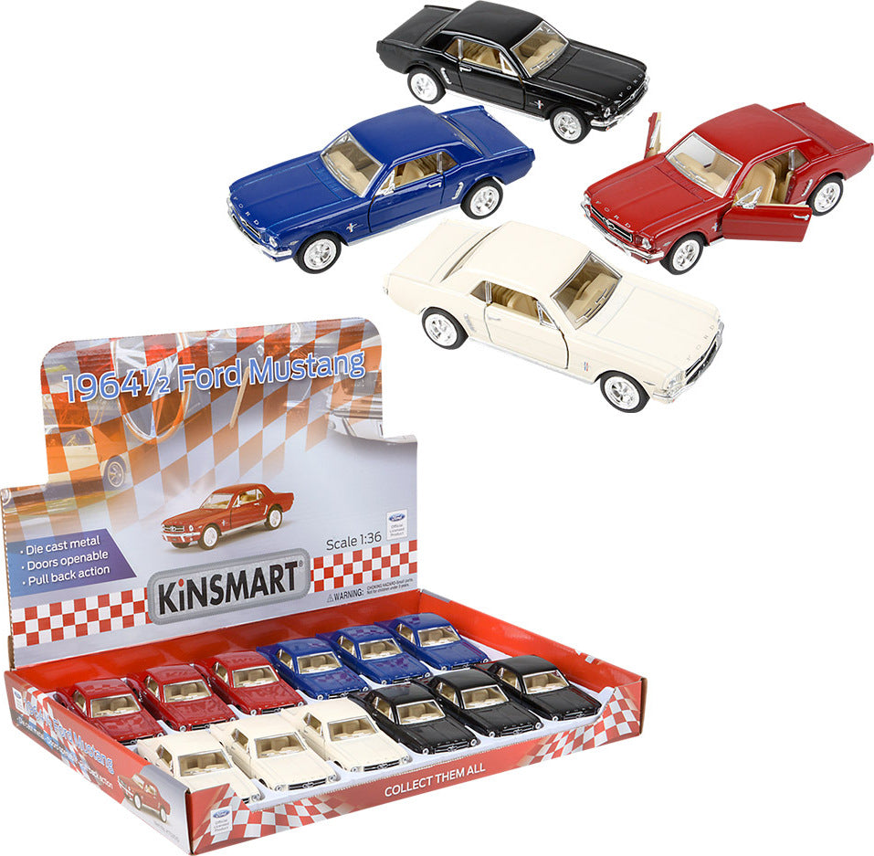 5" Die-cast Pull Back 1964 Ford Mustang