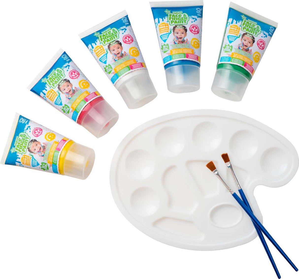 Natural Face & Finger Paint All in One Paint Set