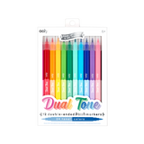 Dual Tone Double Ended Brush Markers