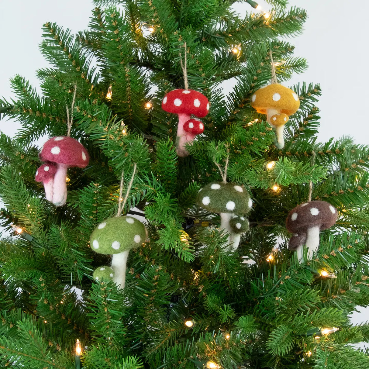 Felt Ornaments: Mushrooms