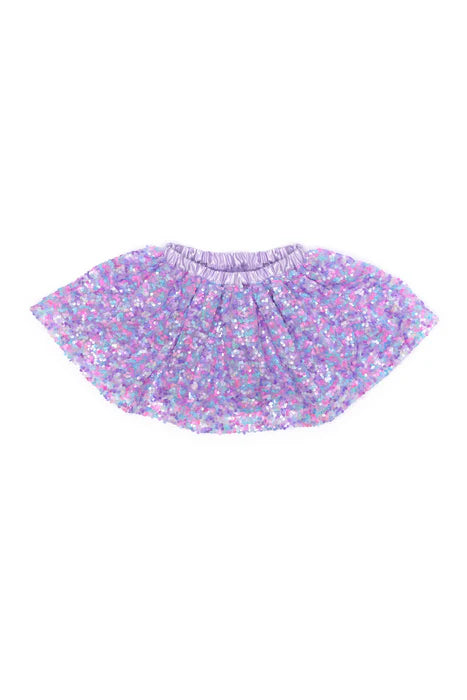 Purple Party Sequins Skirt Size 4-6