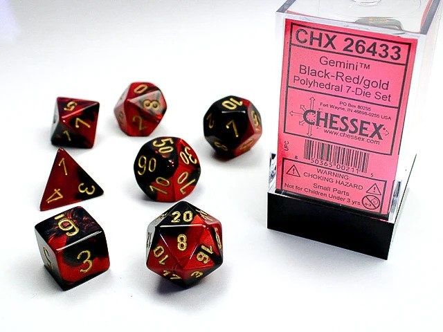 7Poly: Gemini Black-Red/Gold