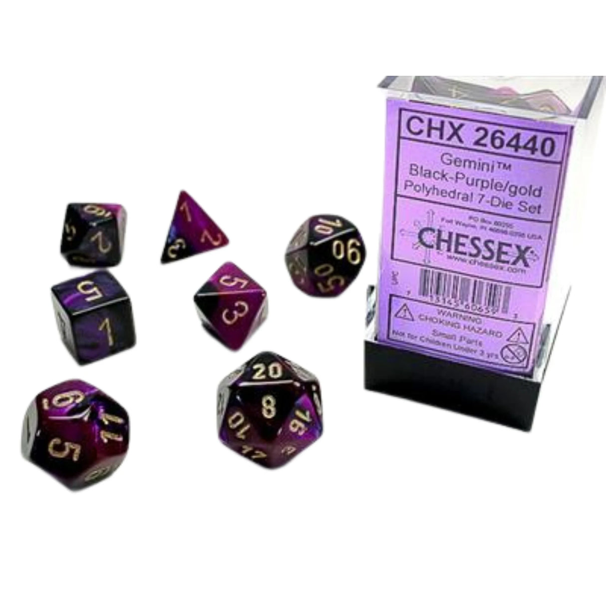 7Poly: Gemini Black-Purple/Gold
