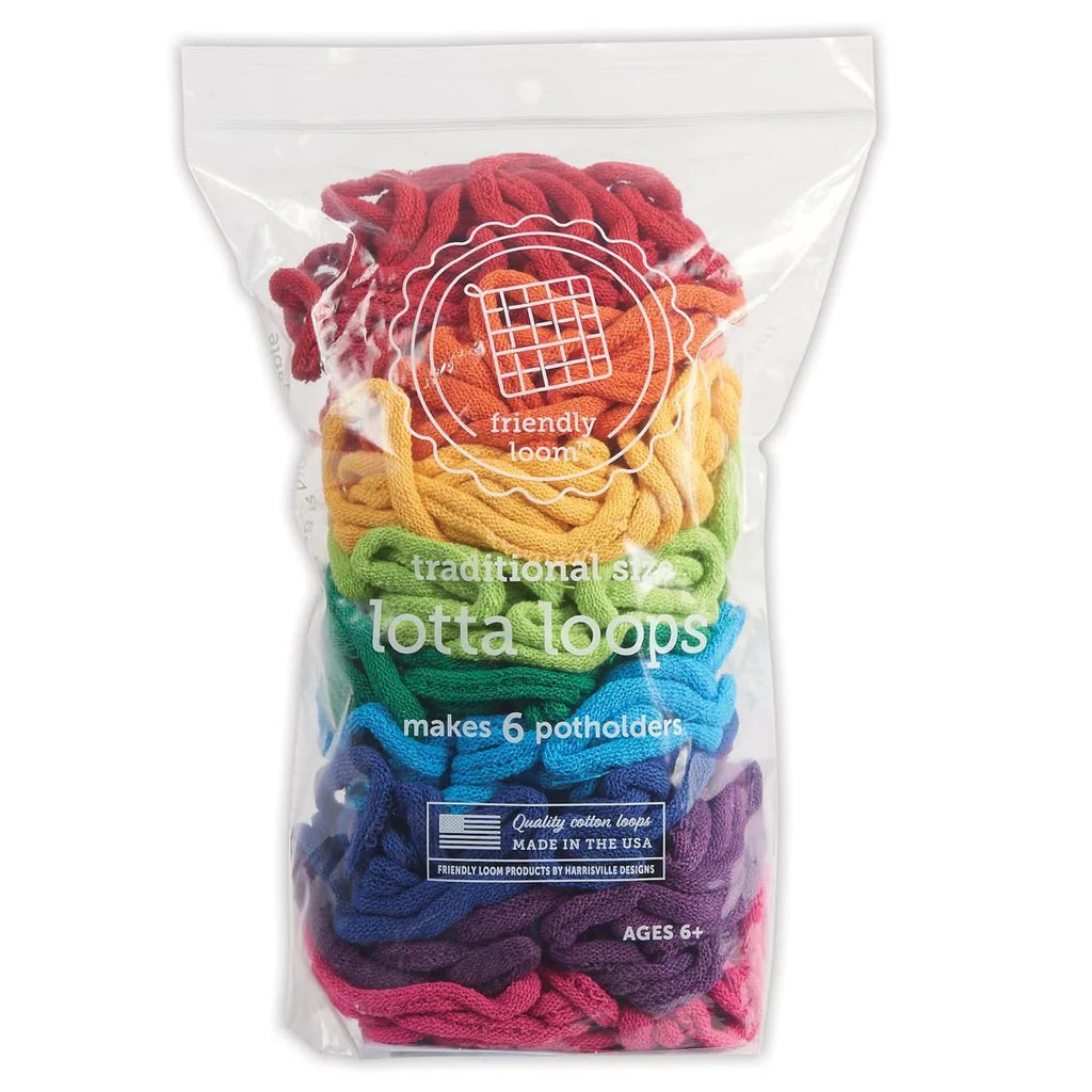 Traditional Size Lotta Loops Bag: Rainbow - Makes 6 *