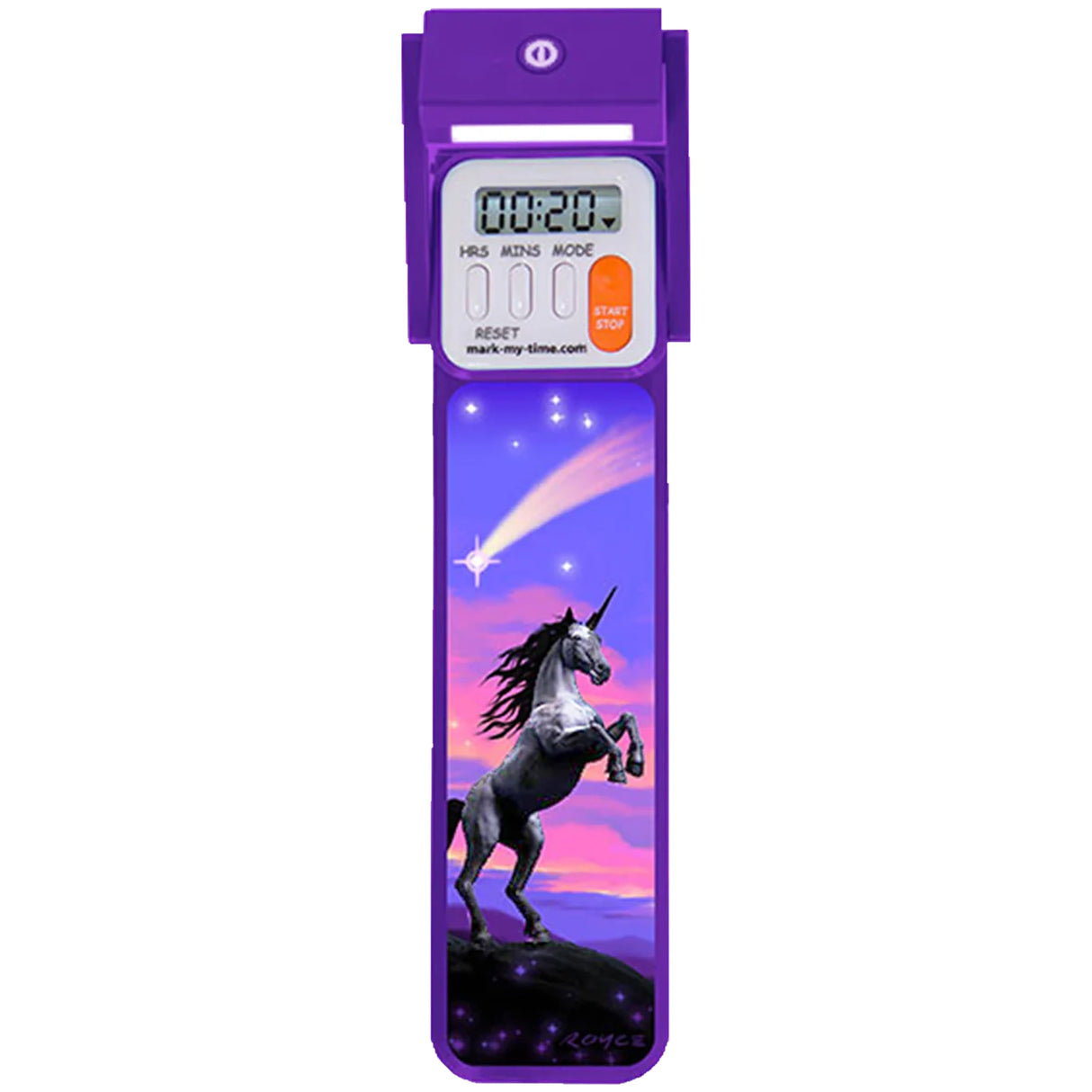 Mark My Time: 3D Unicorn Booklight Bookmark