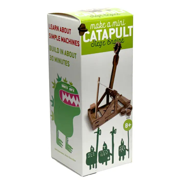 Mini Catapult: Wooden Engineering Model Building Kit