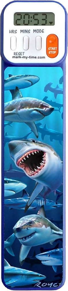 Mark My Time: 3D Predator Bookmark Shark