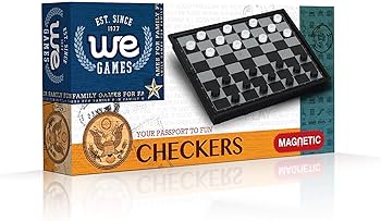 Magnetic Checkers Set 8"