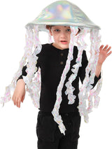 Holographic Jellyfish Plush Hat