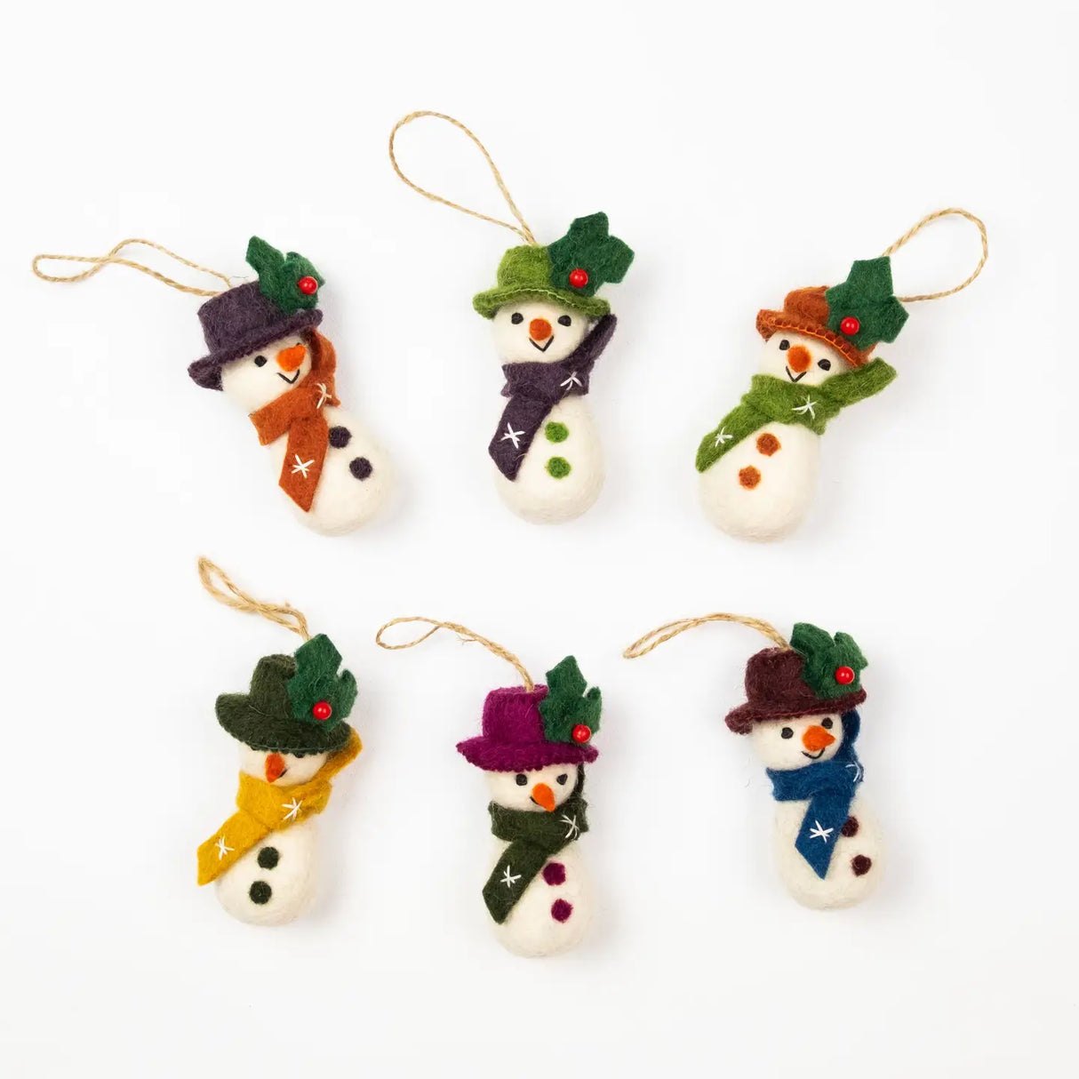 Felt Ornaments: Snowman