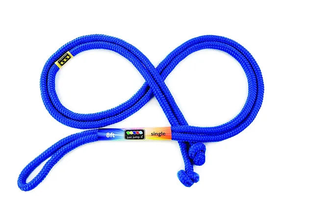 8' Rainbow Jump Rope: Blue