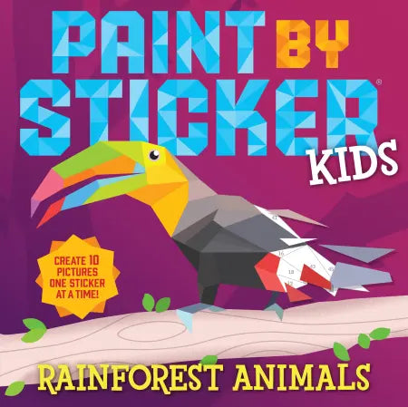 Paint By Stickers: Rainforest Animals