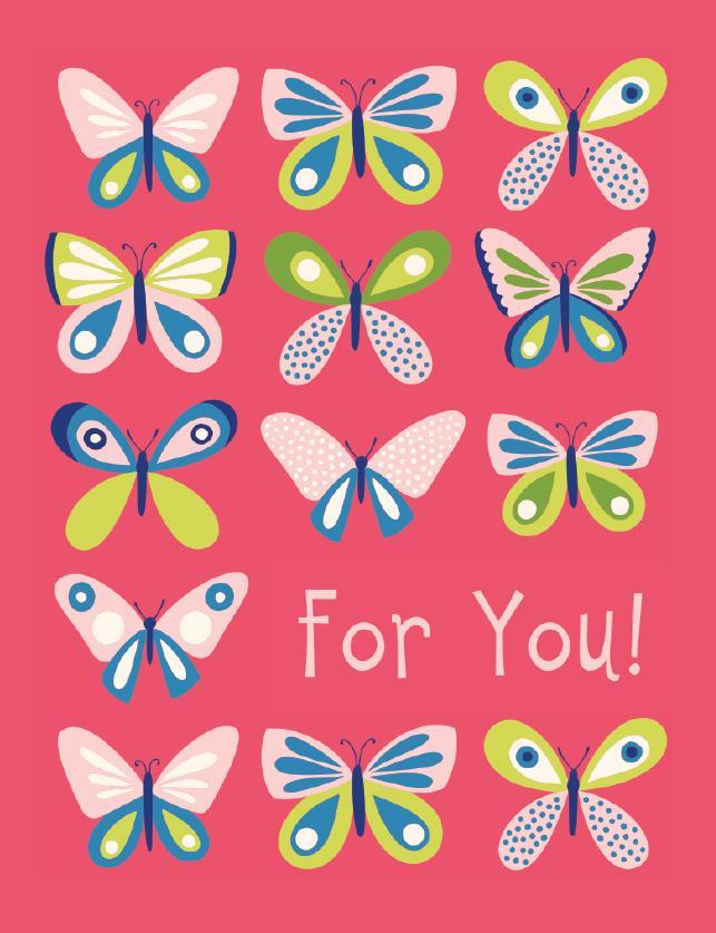 Enclosure Card: Butterfly Glitter