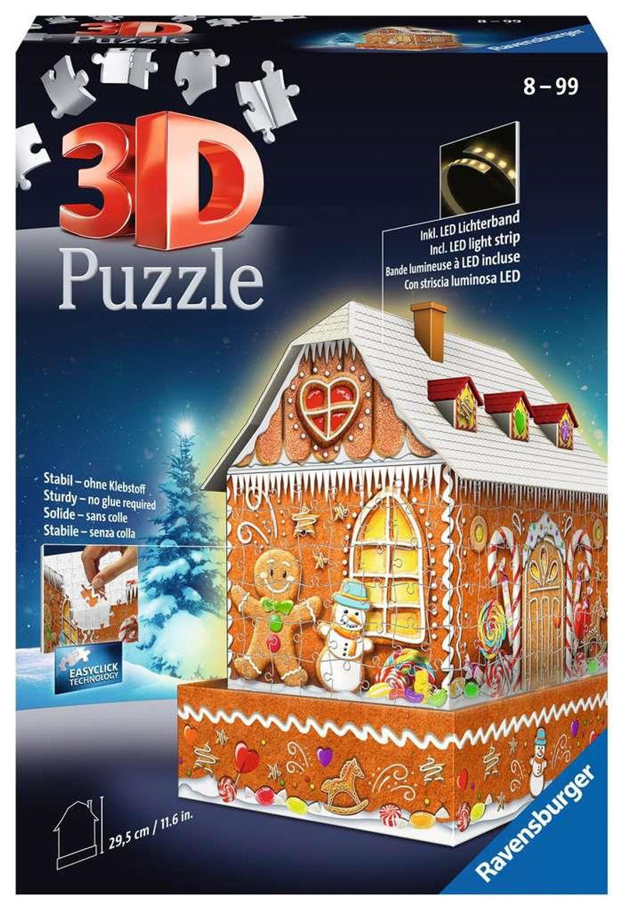 3D Gingerbread House Night Edition